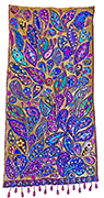 Purple Paisley Tapestry 95x180